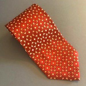 Men's Tie in Maroon and Silver